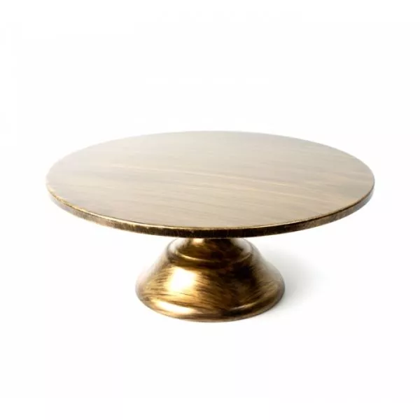 Pedestal Stand - Antique Gold