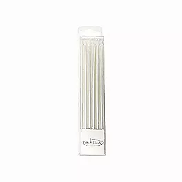 12cm tall candles - white