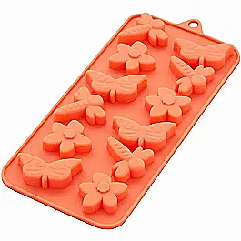 Dragonfly Butterfly and Flower Silicone Candy Mould