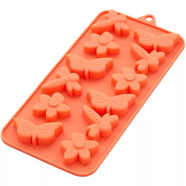 Wilton Dragonfly Butterfly and Flower Silicone Candy Mould