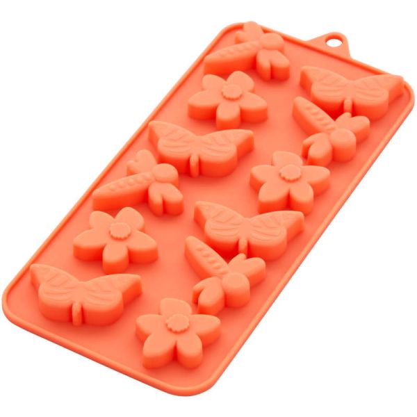Dragonfly, Butterfly and Flower Silicone Candy Mould