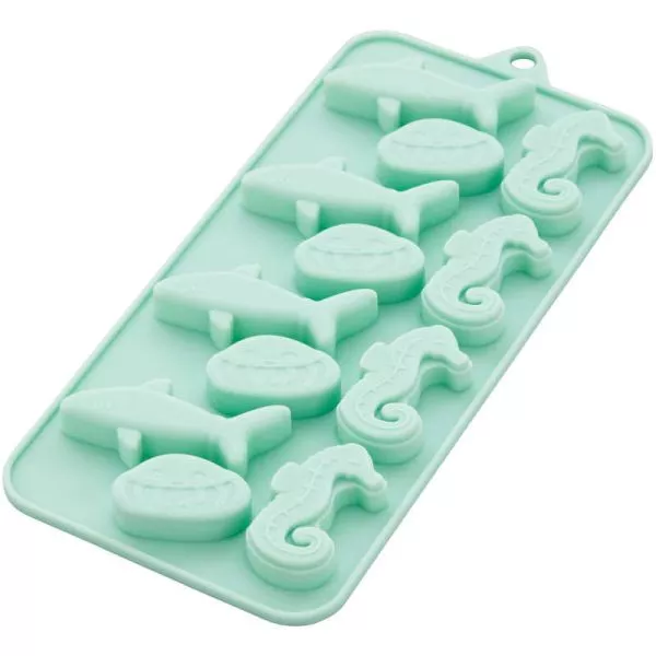 Wilton Shark, Jellyfish and Seahorse Silicone Candy Mould