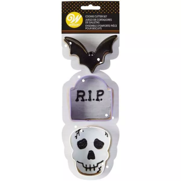Bat Skull and Tombstone