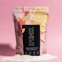 Sprinks White Chocolate Mud Cake Mix (500g)