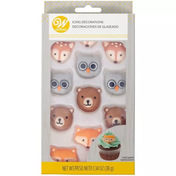 Woodland Animal icing Decorations