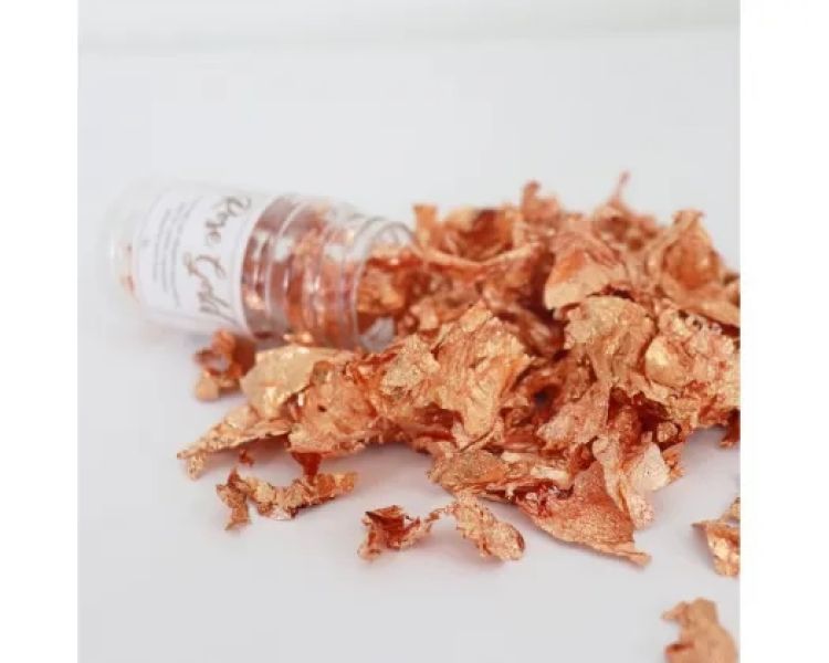 Shop Rose Gold Flakes GoBake Coast Cakes