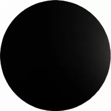 GoBake 16 Inch 6mm Round Black Masonite Board