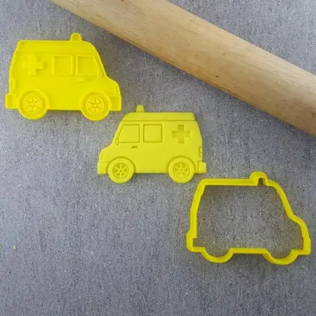 Custom Cookie Cutters Ambulance Embosser and Cutter