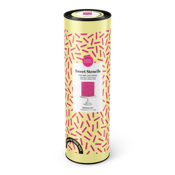 Shop Sprinkle City Cake Stencil Sweet Sticks Coast Cakes