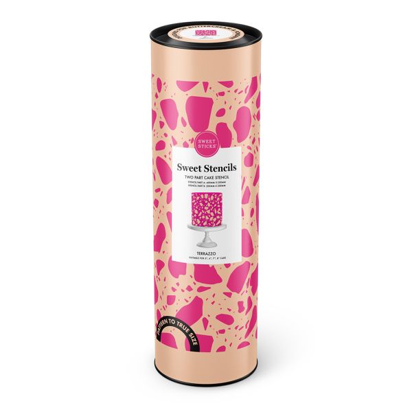 Shop Terrazzo Cake Stencil Sweet Sticks Coast Cakes