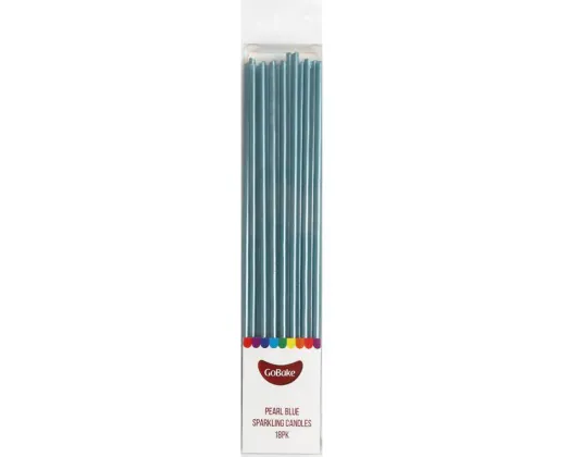 GoBake Pearl Blue Sparkling Candles