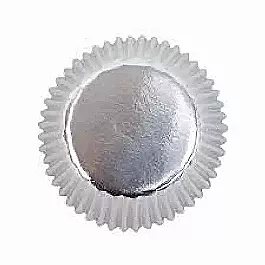 Mini Silver Metallic Cupcake Cases