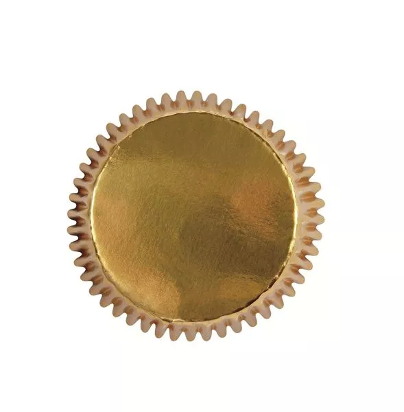 Mini Gold Metallic Cupcake Cases