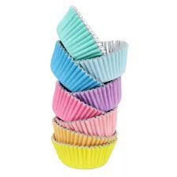 Multi Pastel Foil Lined Cupcake Cases