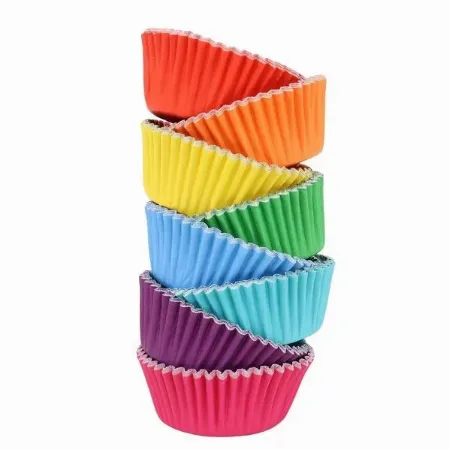 PME Multi Rainbow Foil Lined Cupcake Cases