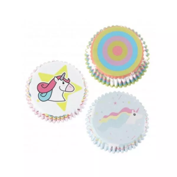 Unicorn Foil Lined Cupcake Cases