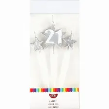 GoBake Number 21 Star Candle