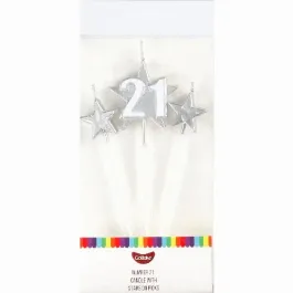 GoBake Number 21 Star Candle