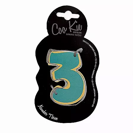 Coo Kie Number 3 Cookie Cutter