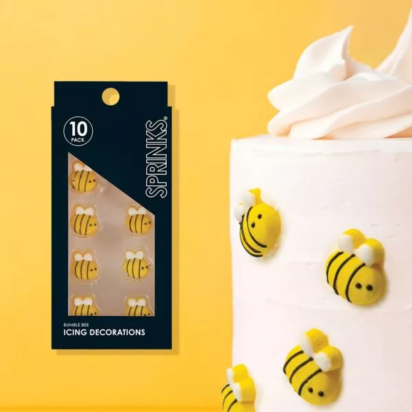 Sprinks Bumble Bee Icing Decorations