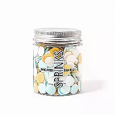 Blue White and Gold Wafer Confetti