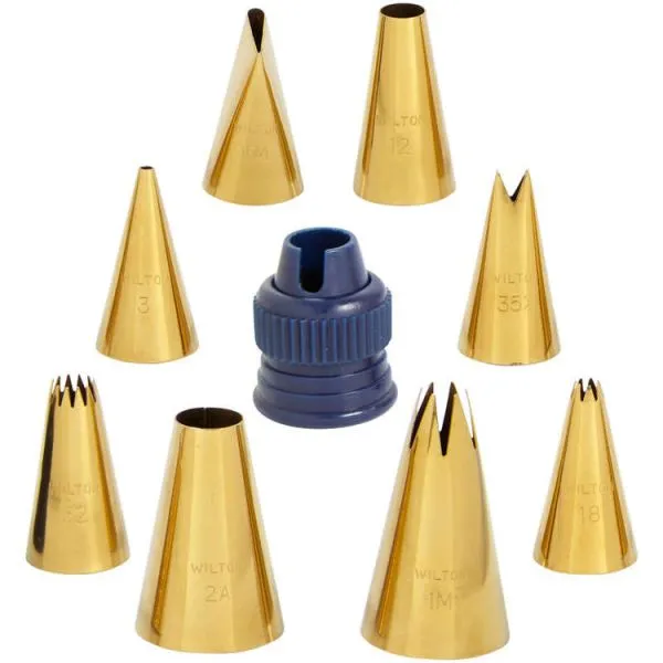 Wilton Gold and Navy Decorating Set