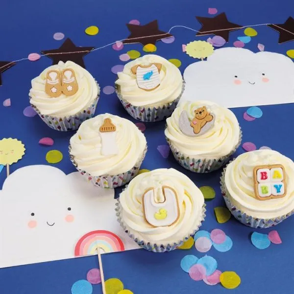 PME Edible Cupcake Toppers Baby
