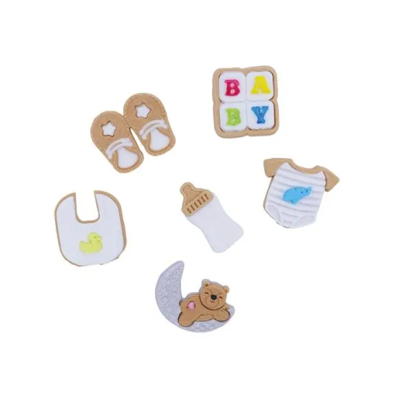 PME Edible Cupcake Toppers Baby