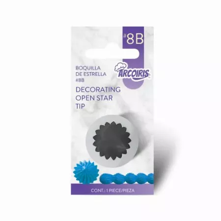 Arcoiris Open Star Piping Tip #8B Arcoiris Open Star Piping Tip #8B