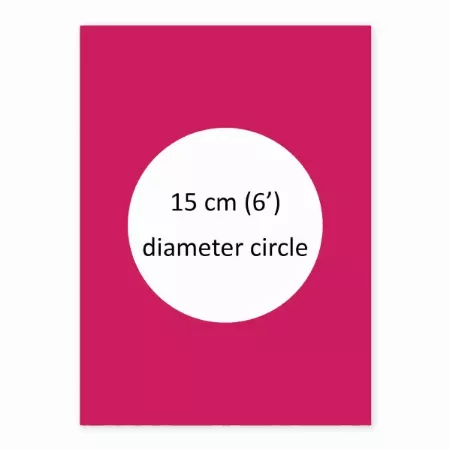 6inch Circle Custom Edible Image