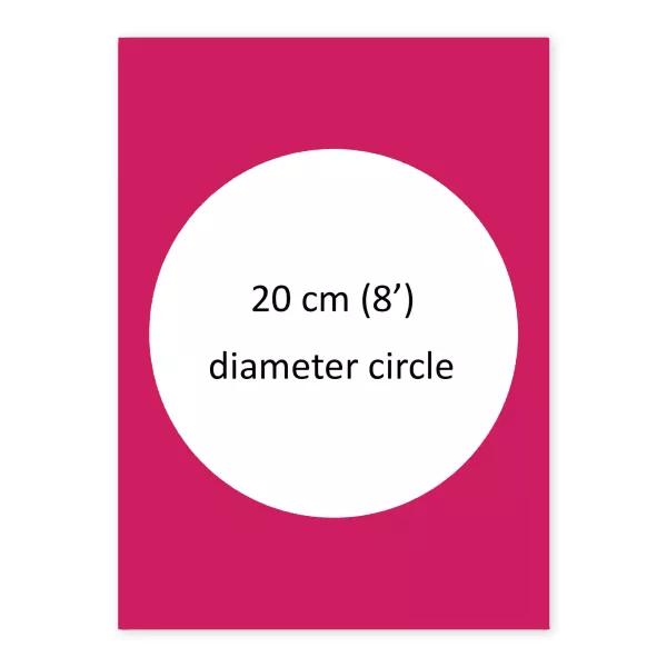 8inch Circle Custom Edible Image