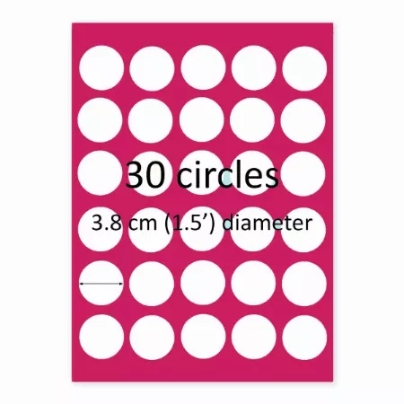 30 Circles Custom Edible Image