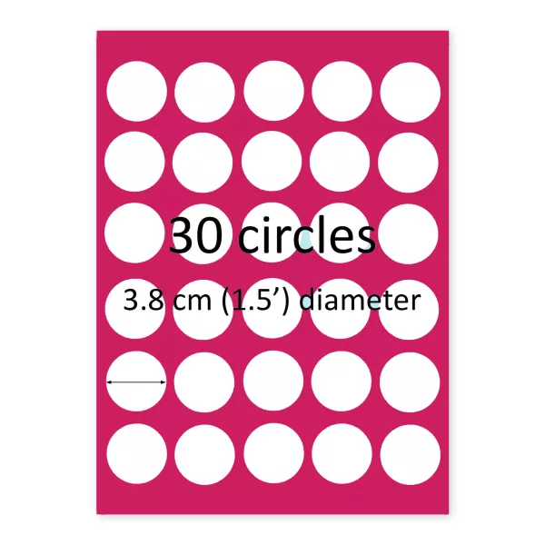 30 Circles Custom Edible Image