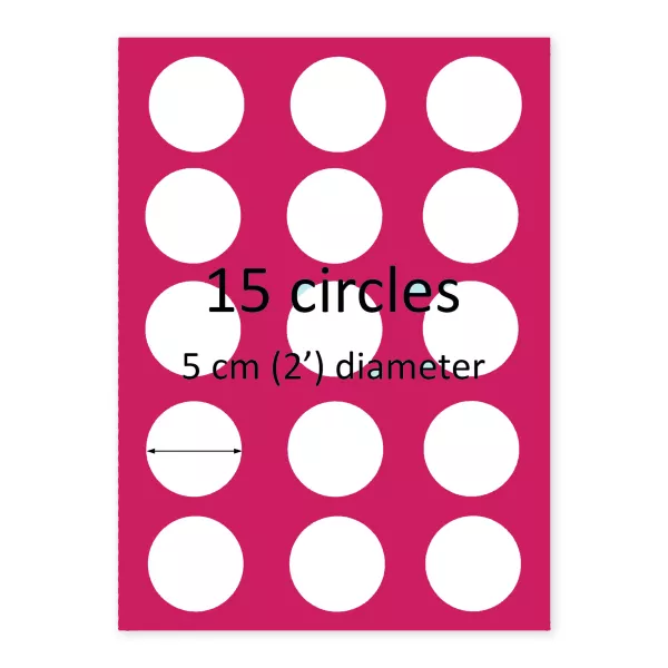 15 Circles Custom Edible Image