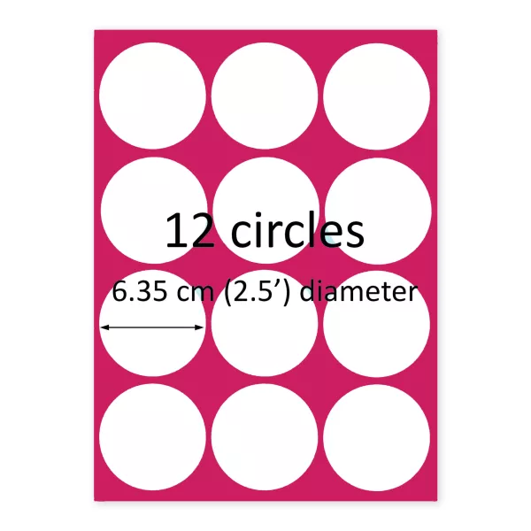 12 Circles Custom Edible Image