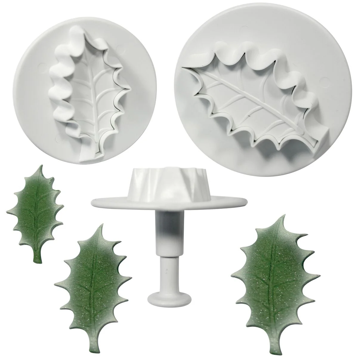 PME Veined Holly Leaf plunger cutters