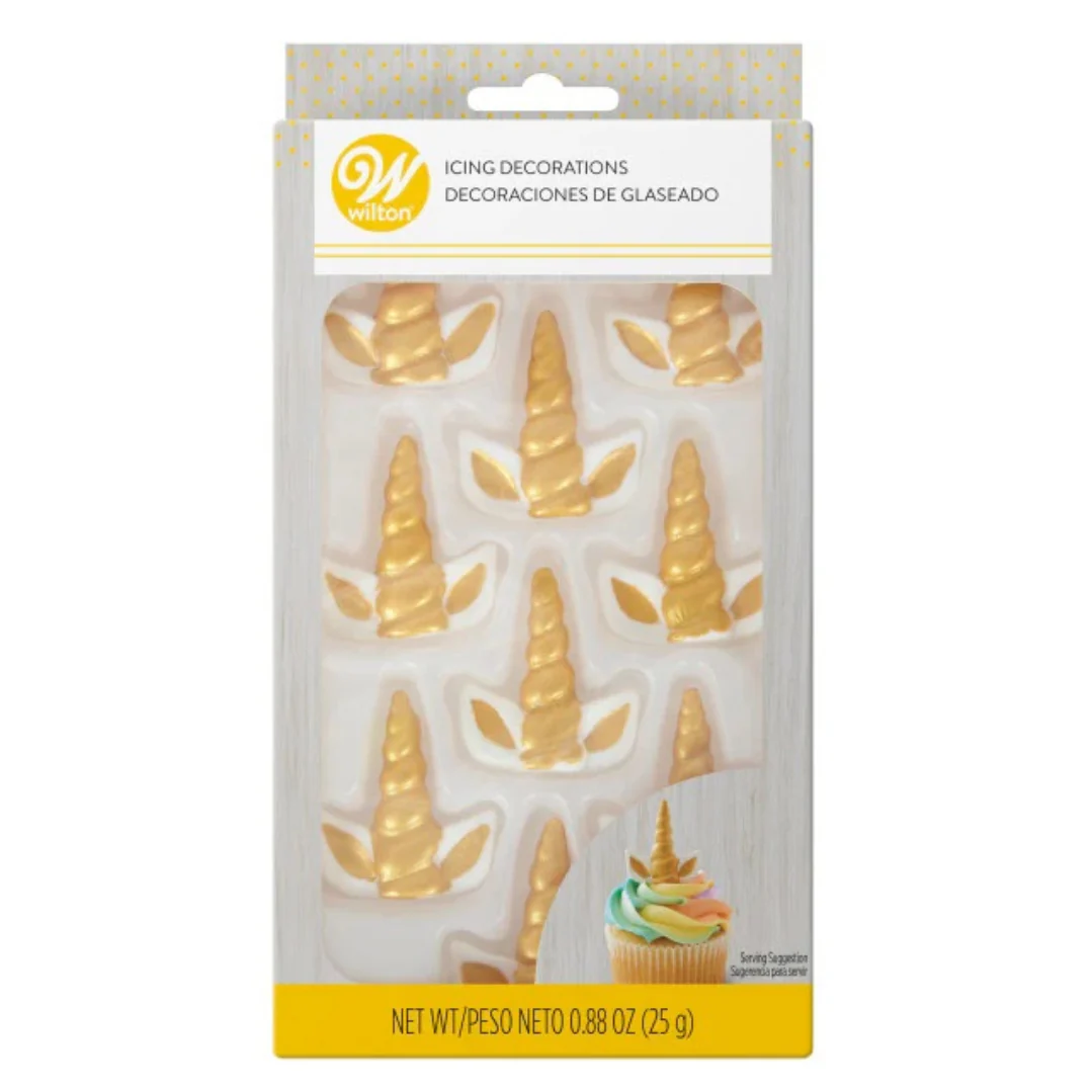 Wilton Unicorn Horn and Ears Icing Decorations