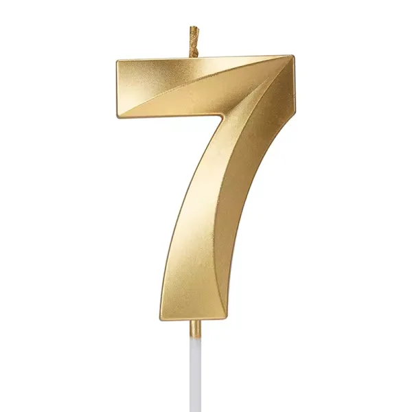 GoBake Number 7 Metallic Candle