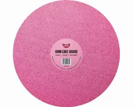 GoBake 12 Inch 6mm Round Pink Glitter Masonite Board