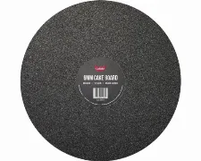 GoBake 12 Inch 6mm Round Black Glitter Masonite Board