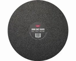 GoBake 12 Inch 6mm Round Black Glitter Masonite Board