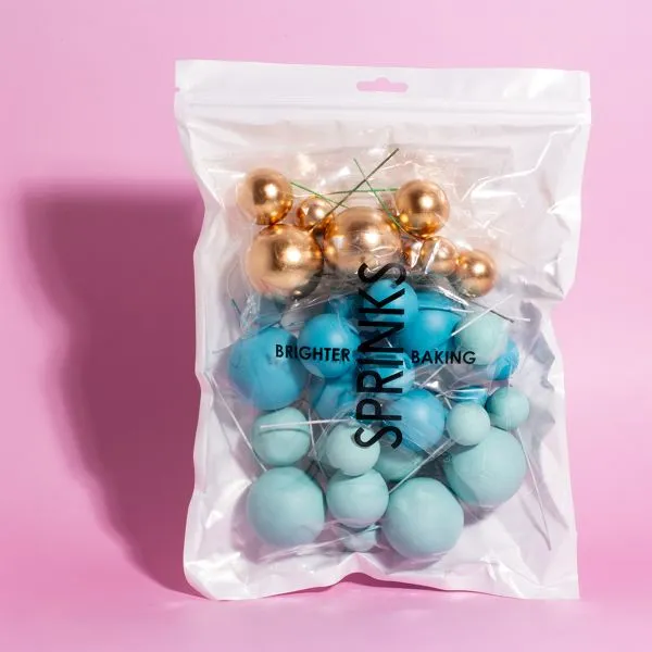 Sprinks - Bold in Blue Ball Toppers