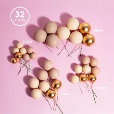 Sprinks -Champagne Gold Ball Toppers