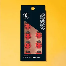 Sprinks Lady Bug Icing Decorations