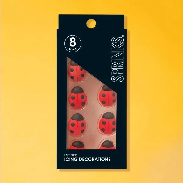 Sprinks Lady Bug Icing Decorations