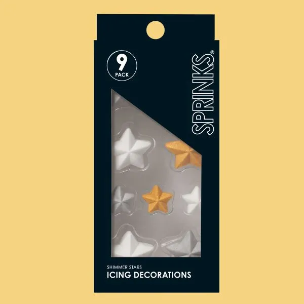 Sprinks Shimmer Stars Icing Decorations