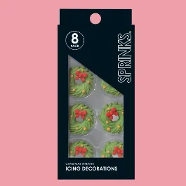 Sprinks Christmas Wreath Icing Decorations