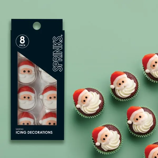 Sprinks Santa Icing Decorations