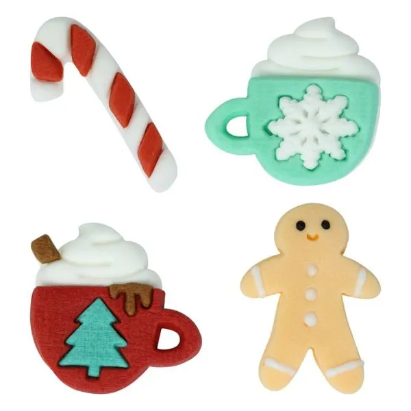PME Christmas Edible Sugar Decorations - Christmas Cheer