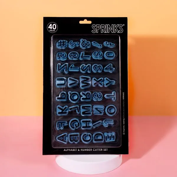 Sprinks Alphabet and Number Cutter Set (40 Pieces)